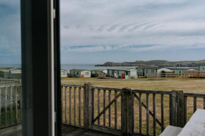 Caravan with sea views on the coast near St Davids